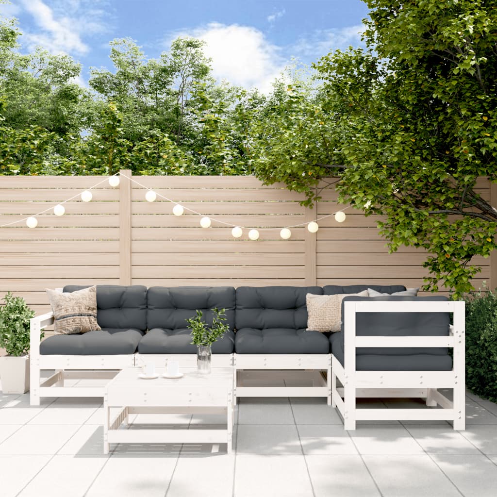 6 Piece Garden Lounge Set Impregnated Wood Pine