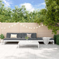 4 Piece Garden Lounge Set Solid Wood Pine