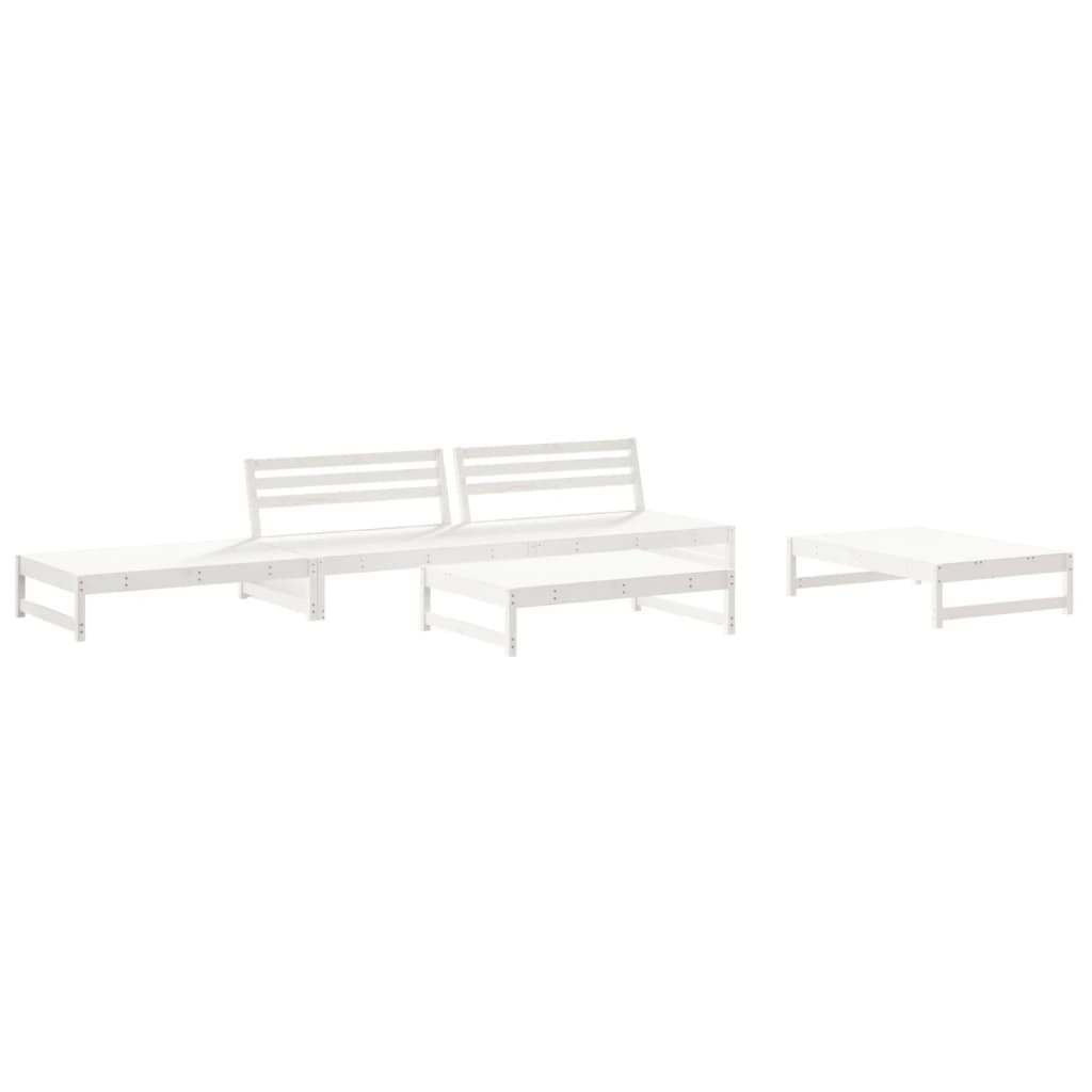 6 Piece Garden Lounge Set Solid Wood Pine