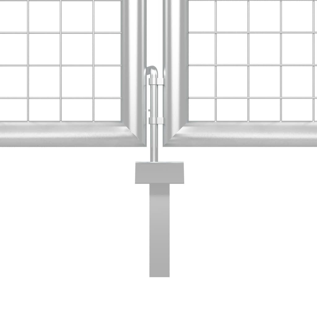 Mesh Garden Gate 300X125 Cm Galvanised Steel