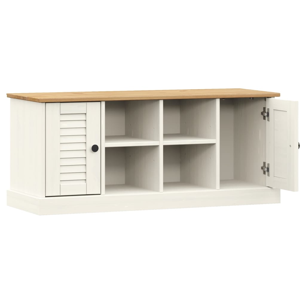Shoe Bench Vigo 106X35X45 Cm Solid Wood Pine