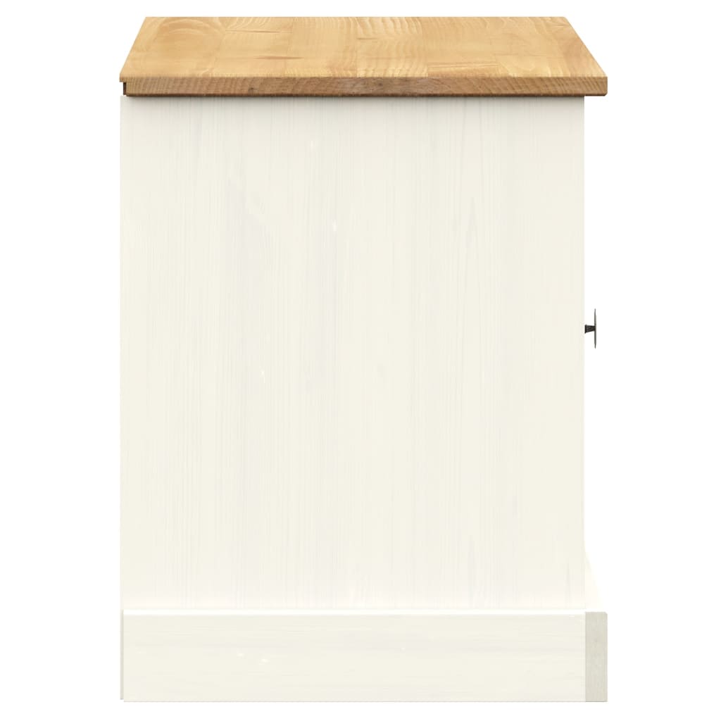 Shoe Bench Vigo 106X35X45 Cm Solid Wood Pine