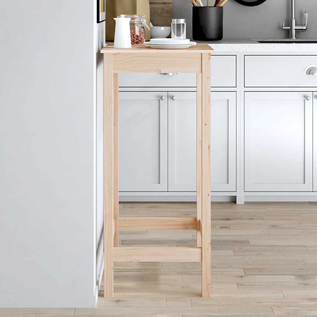 Bar Table 100X50X110 Cm Solid Wood Pine