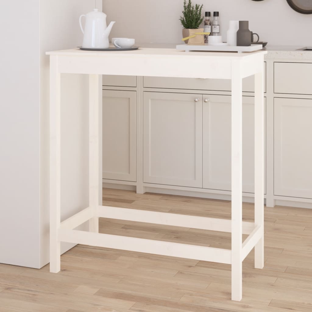 Bar Table 100X50X110 Cm Solid Wood Pine