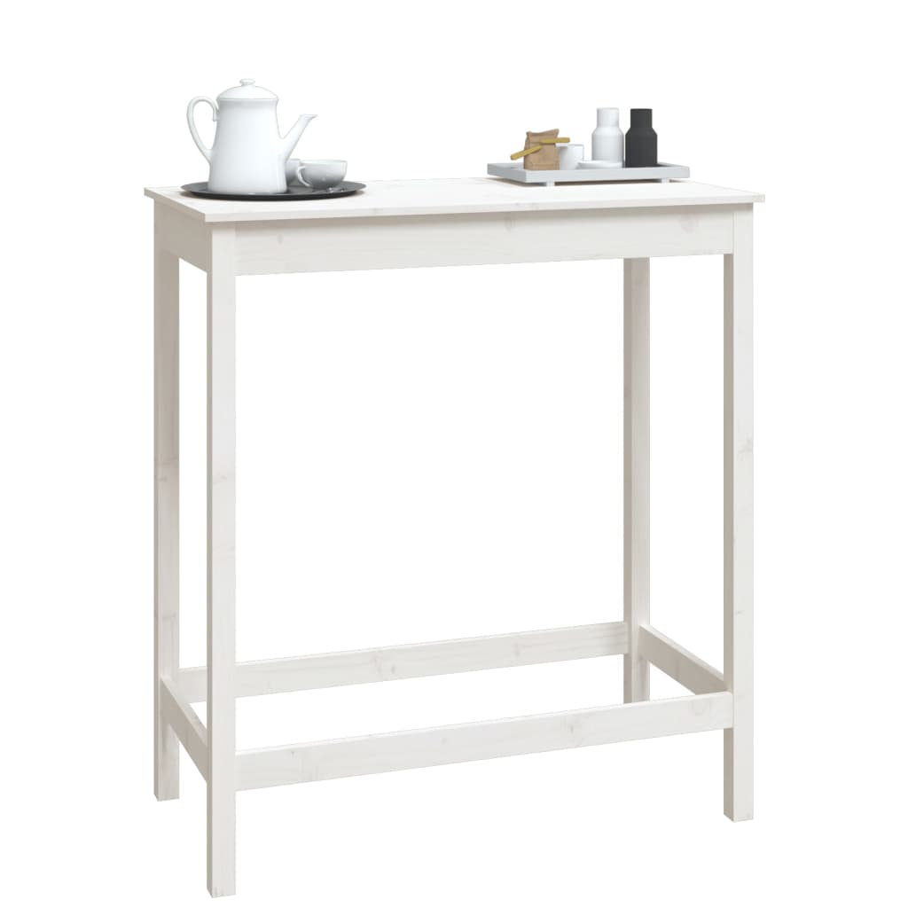 Bar Table 100X50X110 Cm Solid Wood Pine