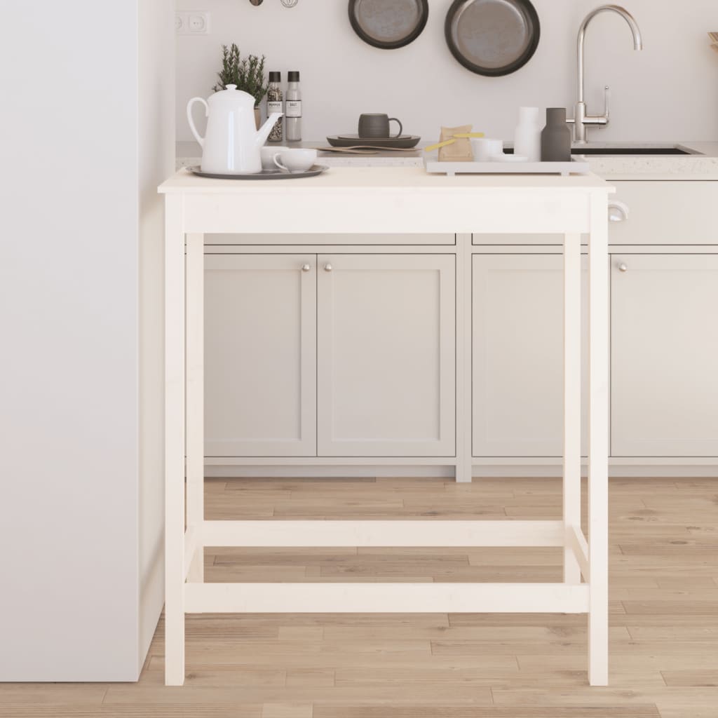 Bar Table 100X50X110 Cm Solid Wood Pine