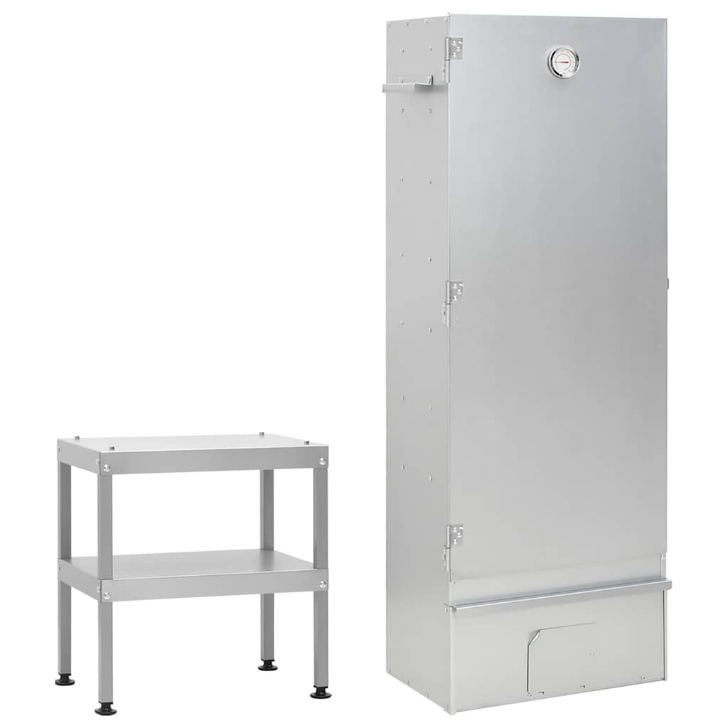 Bbq Oven Smoker With Table Galvanised Steel