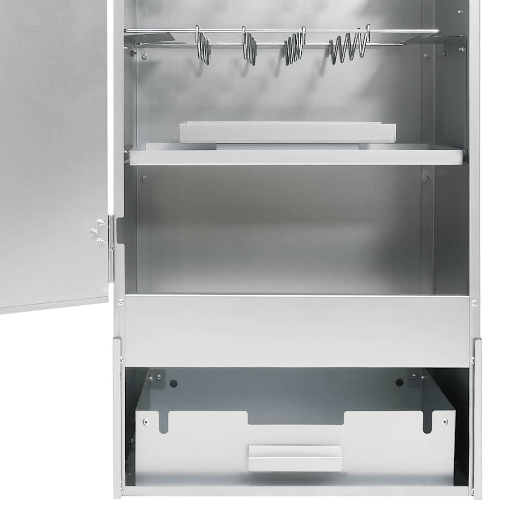 Bbq Oven Smoker With Table Galvanised Steel