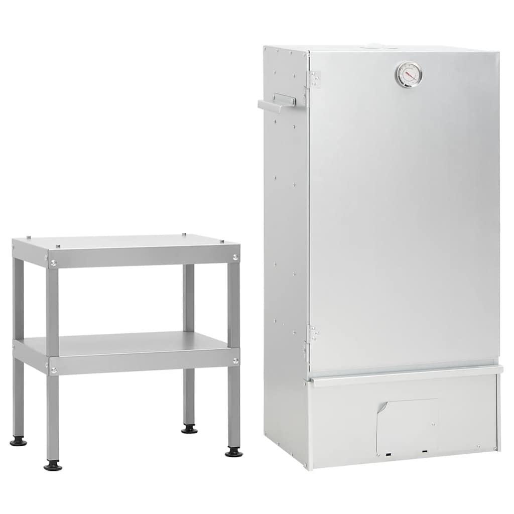 Bbq Oven Smoker With Table Galvanised Steel