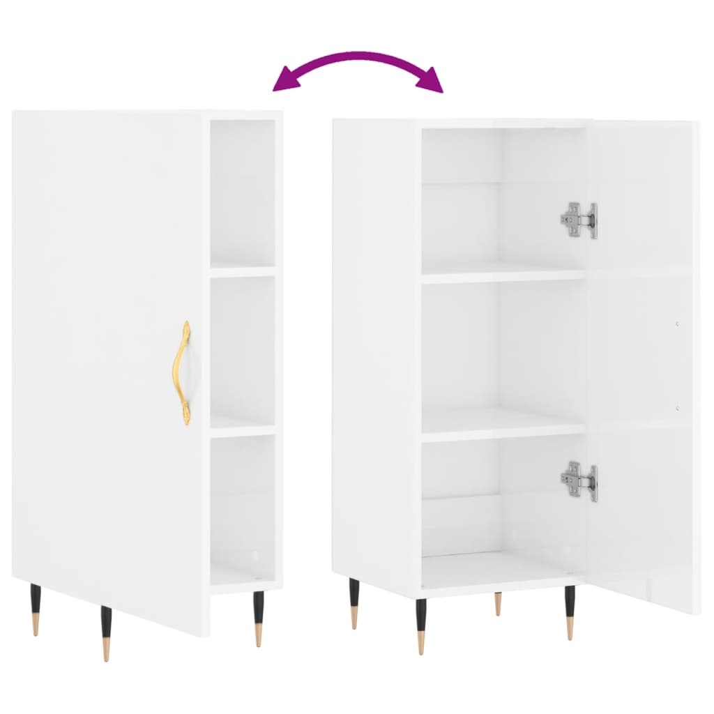 Sideboard 34.5X34X90 Cm Engineered Wood Sonoma Oak Concrete Grey Grey Sonoma 34.