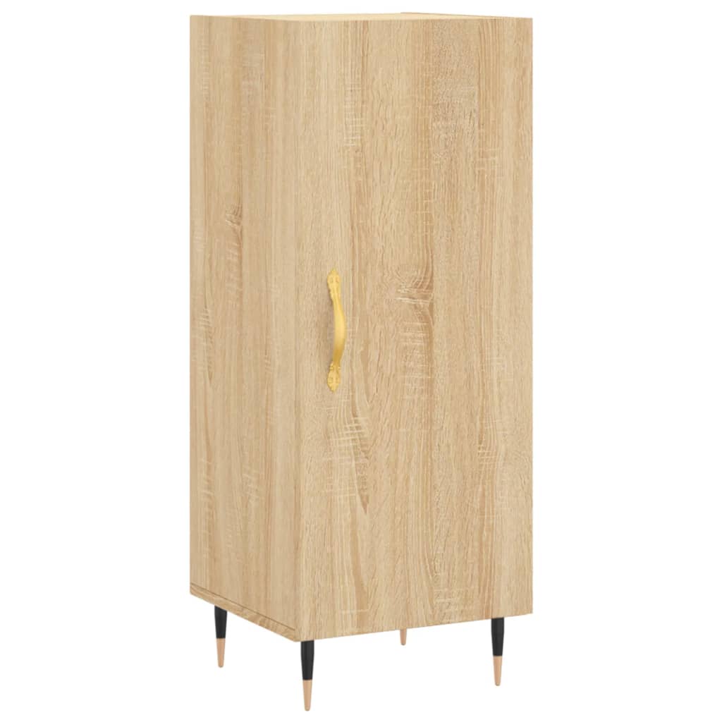 Sideboard 34.5X34X90 Cm Engineered Wood Sonoma Oak Concrete Grey Grey Sonoma 34.
