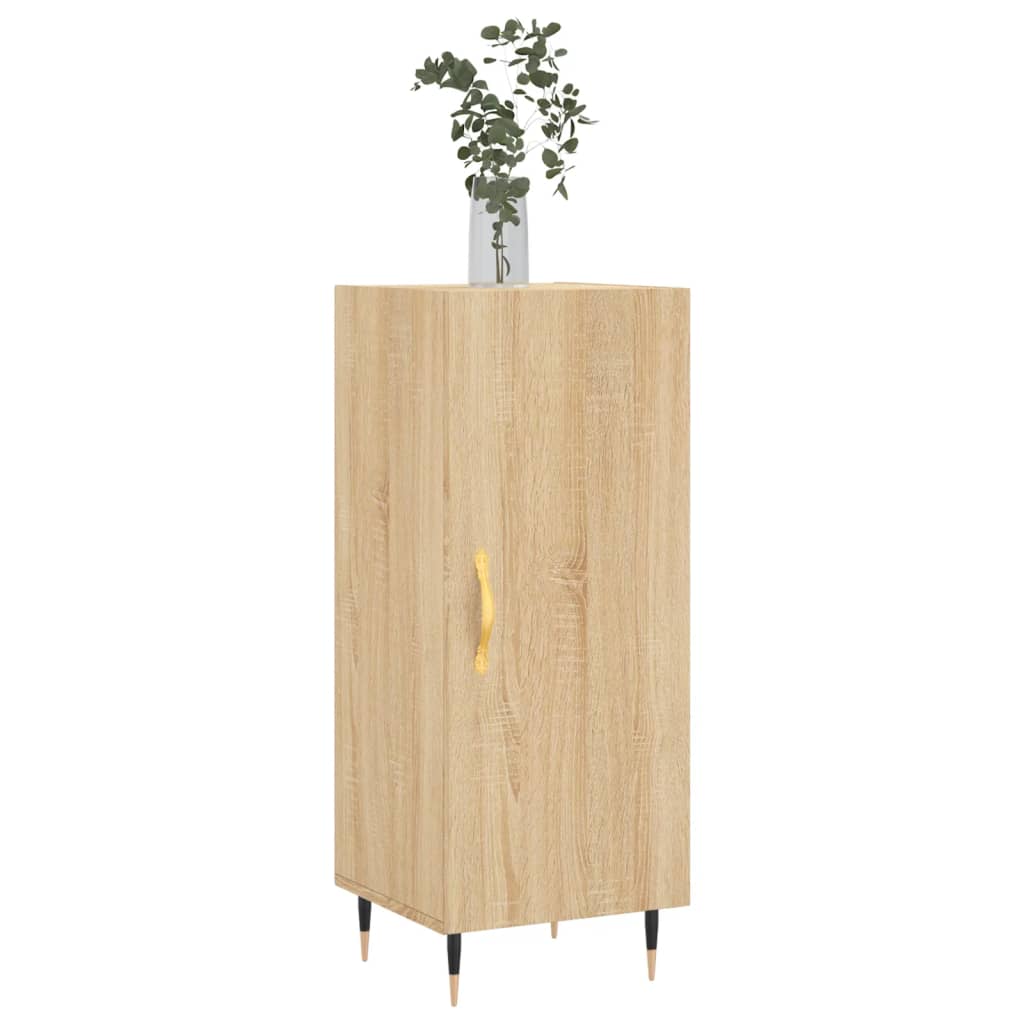 Sideboard 34.5X34X90 Cm Engineered Wood Sonoma Oak Concrete Grey Grey Sonoma 34.