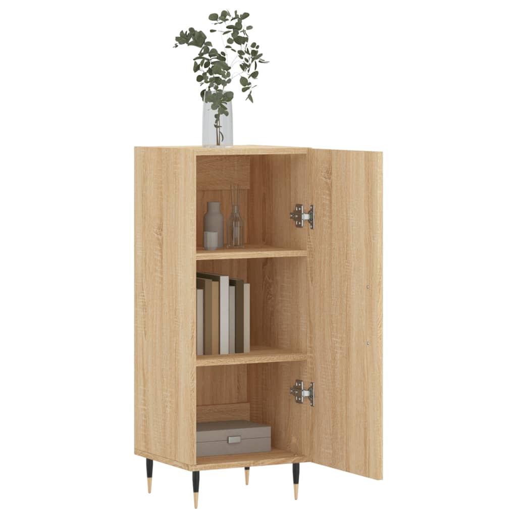Sideboard 34.5X34X90 Cm Engineered Wood Sonoma Oak Concrete Grey Grey Sonoma 34.