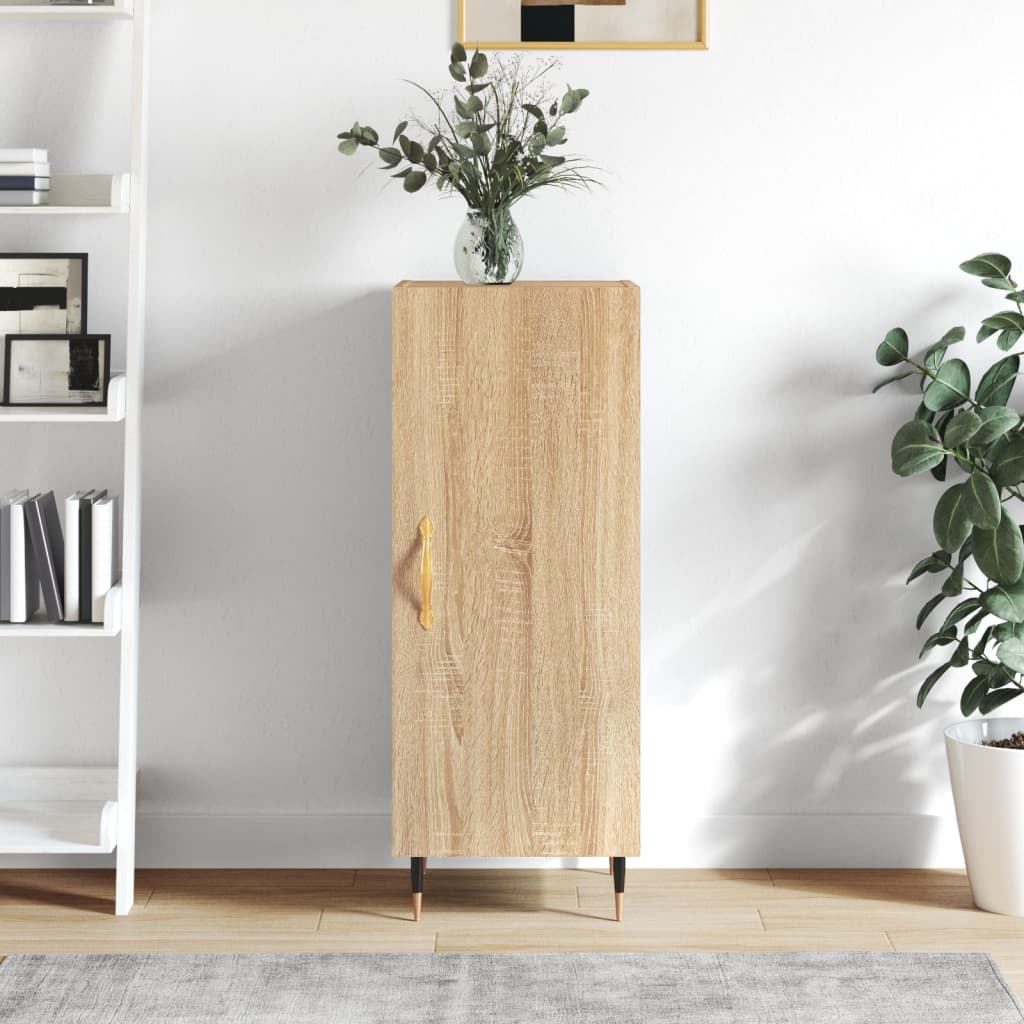 Sideboard 34.5X34X90 Cm Engineered Wood Sonoma Oak Concrete Grey Grey Sonoma 34.