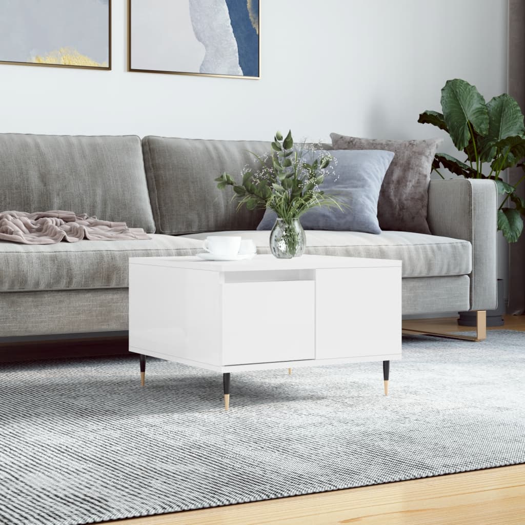 Coffee Table 55X55X36.5 Cm Engineered Wood