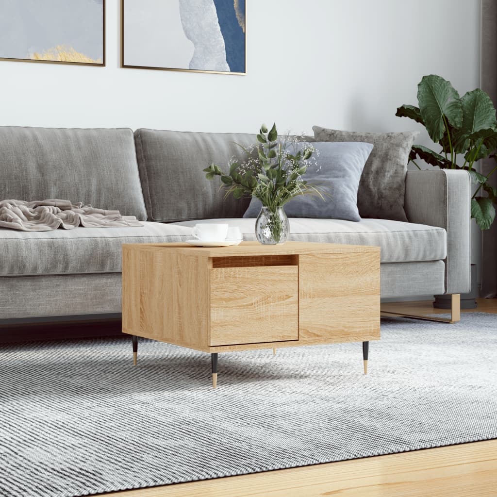 Coffee Table 55X55X36.5 Cm Engineered Wood