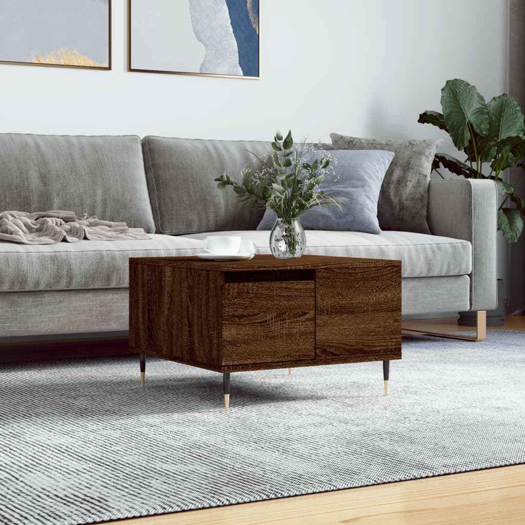 Coffee Table 55X55X36.5 Cm Engineered Wood