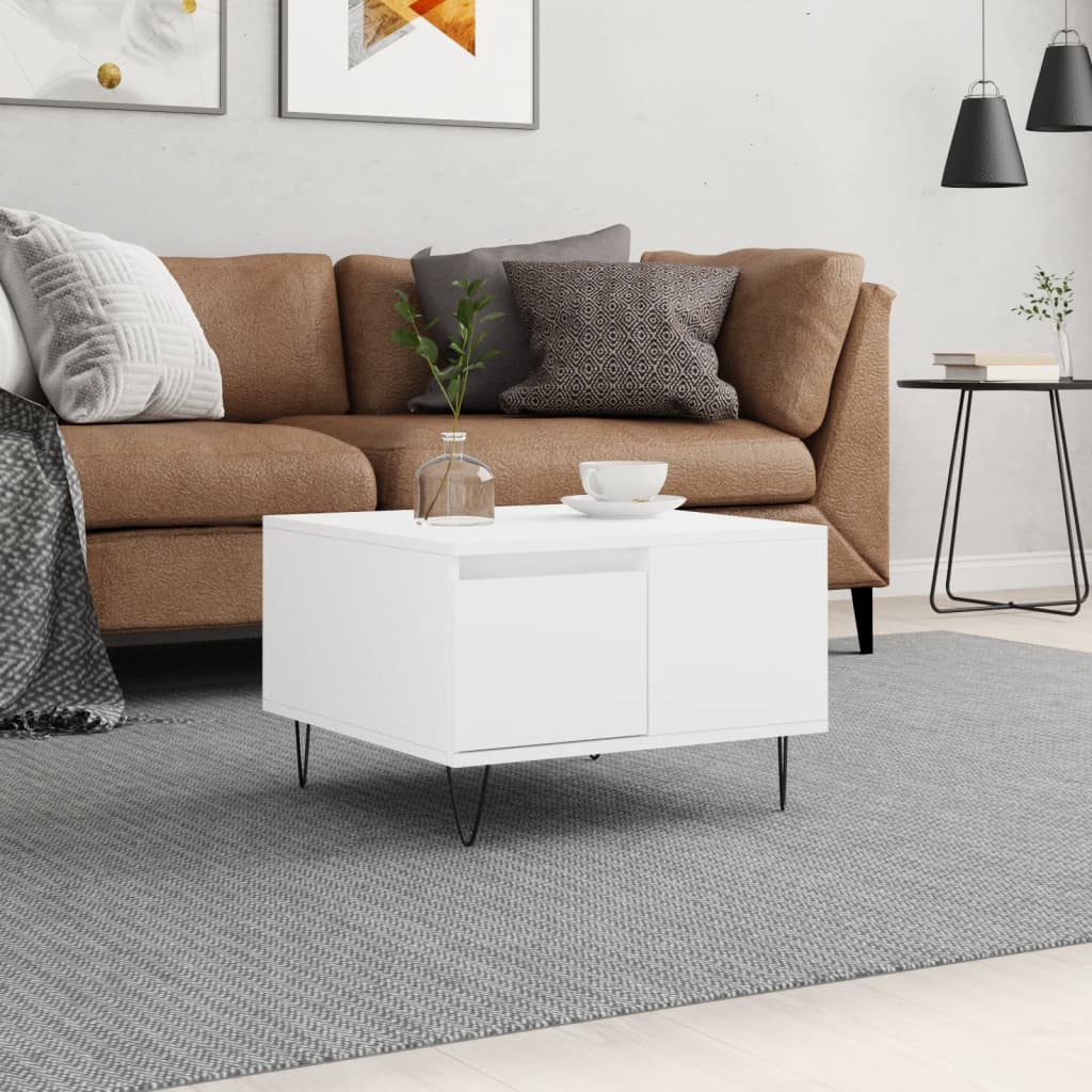 Coffee Table 55X55X36.5 Cm Engineered Wood