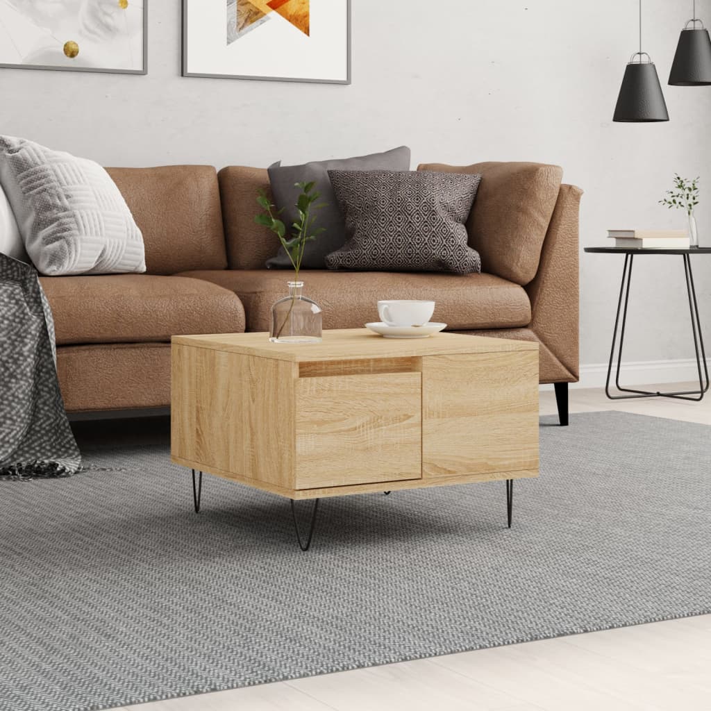 Coffee Table 55X55X36.5 Cm Engineered Wood