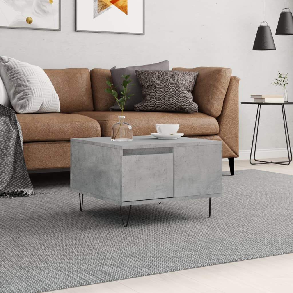Coffee Table 55X55X36.5 Cm Engineered Wood