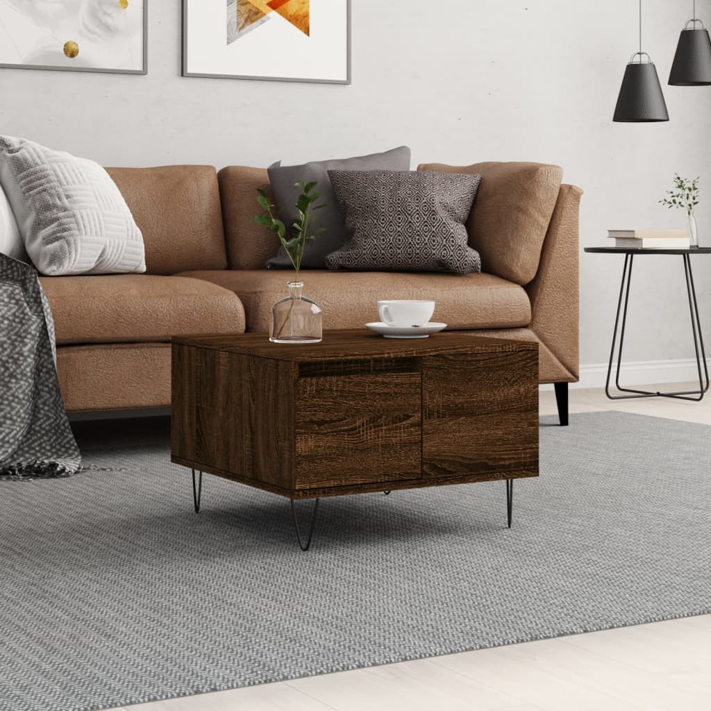Coffee Table 55X55X36.5 Cm Engineered Wood