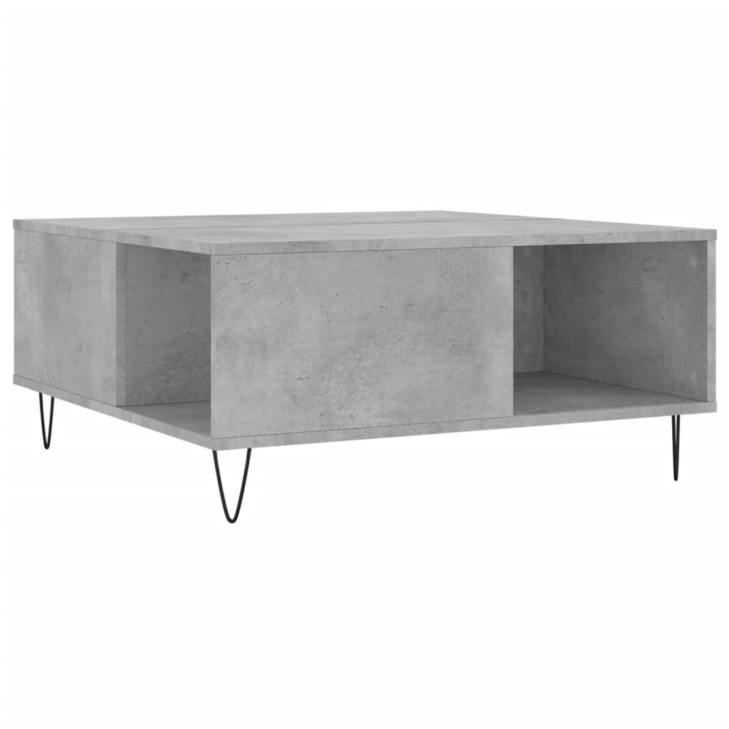 Coffee Table 80X80X36.5 Cm Engineered Wood