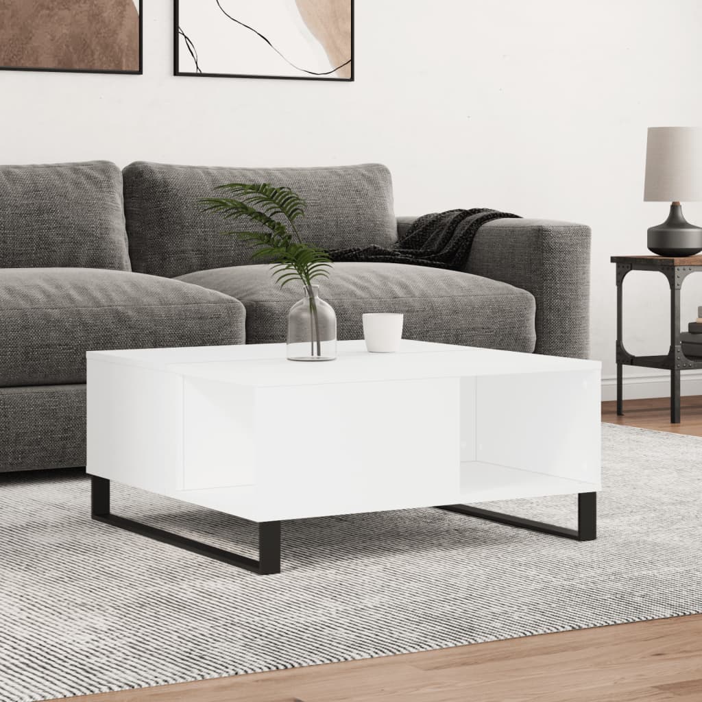 Coffee Table 80X80X36.5 Cm Engineered Wood