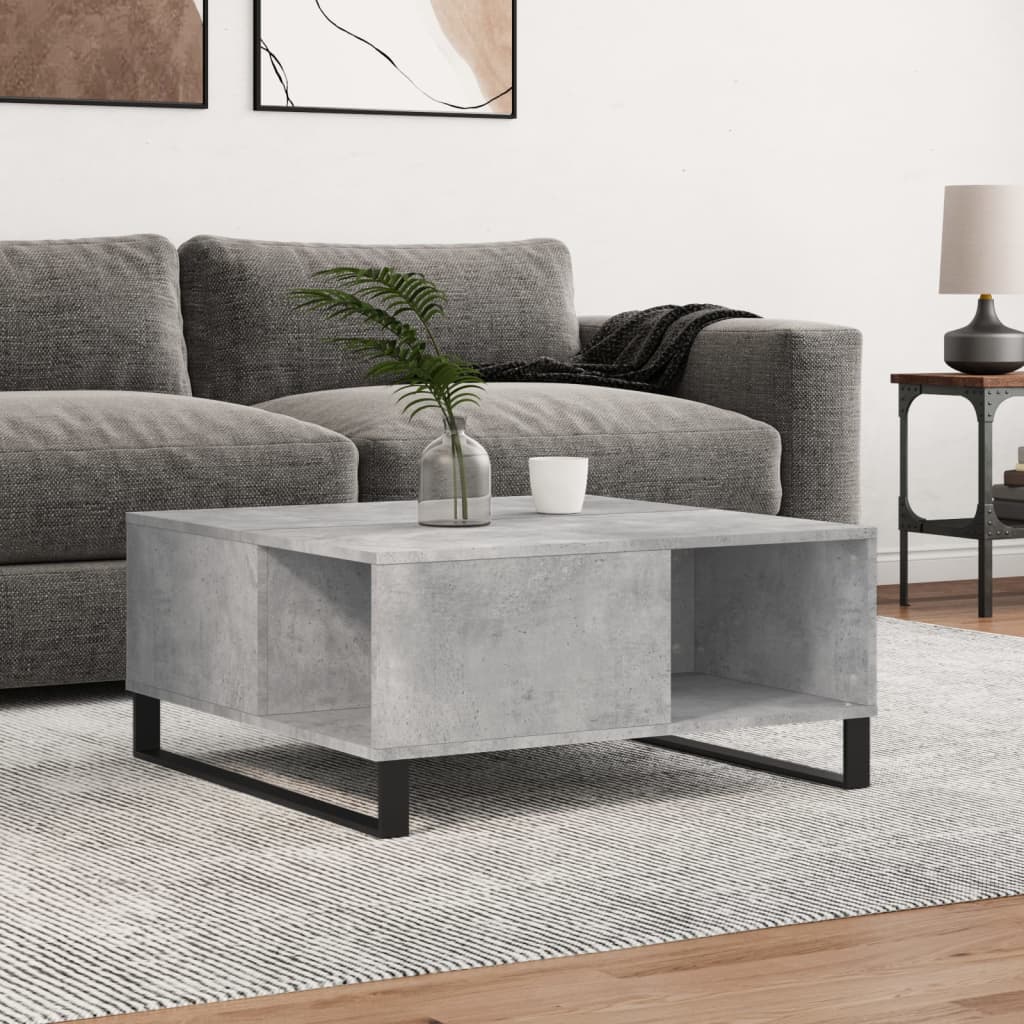 Coffee Table 80X80X36.5 Cm Engineered Wood