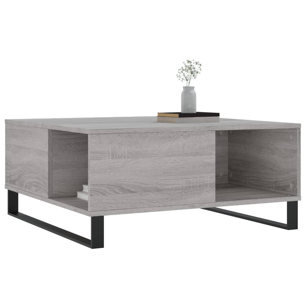 Coffee Table 80X80X36.5 Cm Engineered Wood