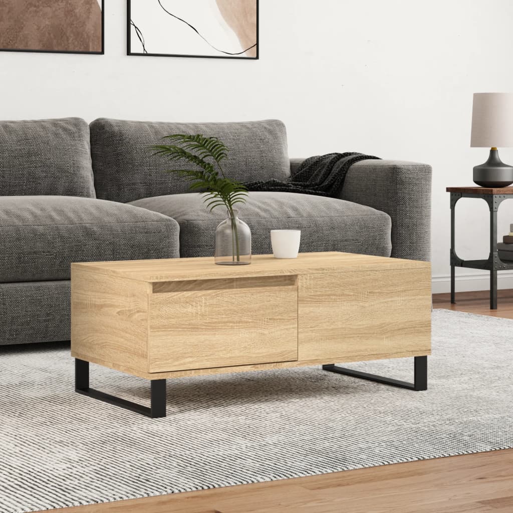 Coffee Table 90X50X36.5 Cm Engineered Wood