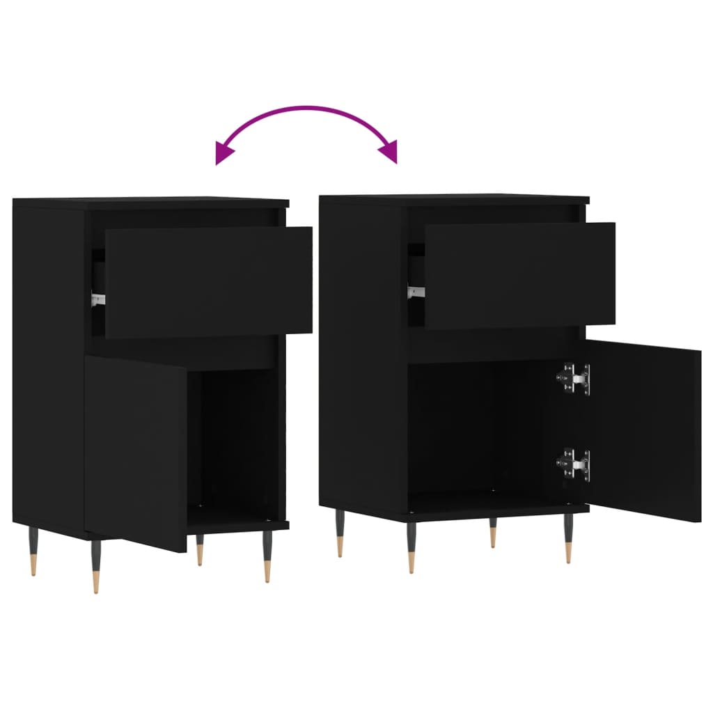 Sideboards 2 Pcs 40X35X70 Cm Engineered Wood
