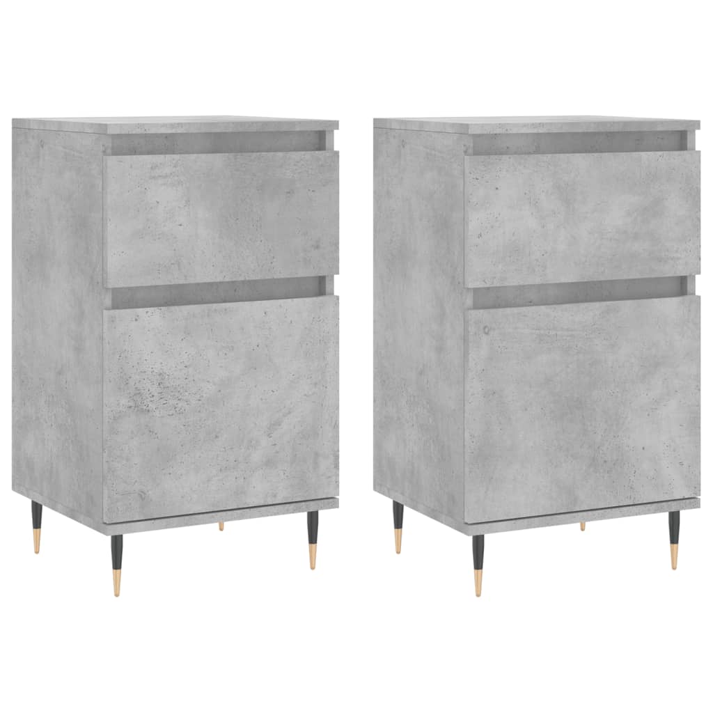 Sideboards 2 Pcs 40X35X70 Cm Engineered Wood