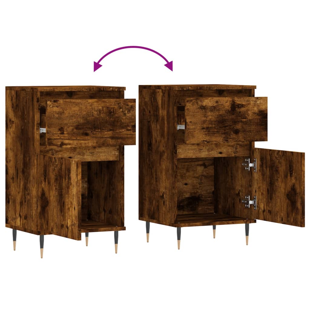 Sideboards 2 Pcs 40X35X70 Cm Engineered Wood