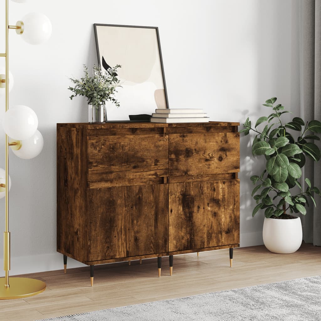 Sideboards 2 Pcs 40X35X70 Cm Engineered Wood