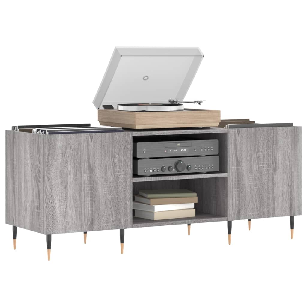 Record Cabinet 121X38X48 Cm Engineered Wood