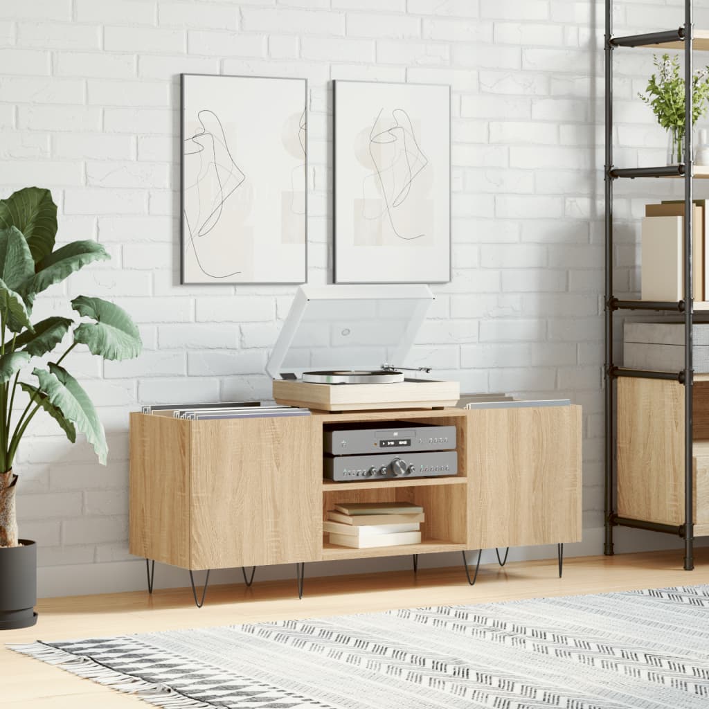 Record Cabinet 121X38X48 Cm Engineered Wood