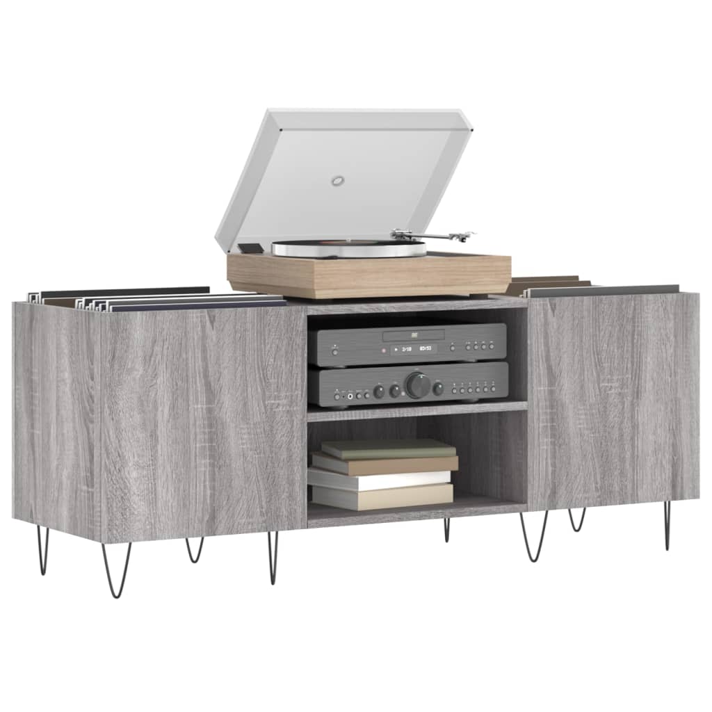 Record Cabinet 121X38X48 Cm Engineered Wood
