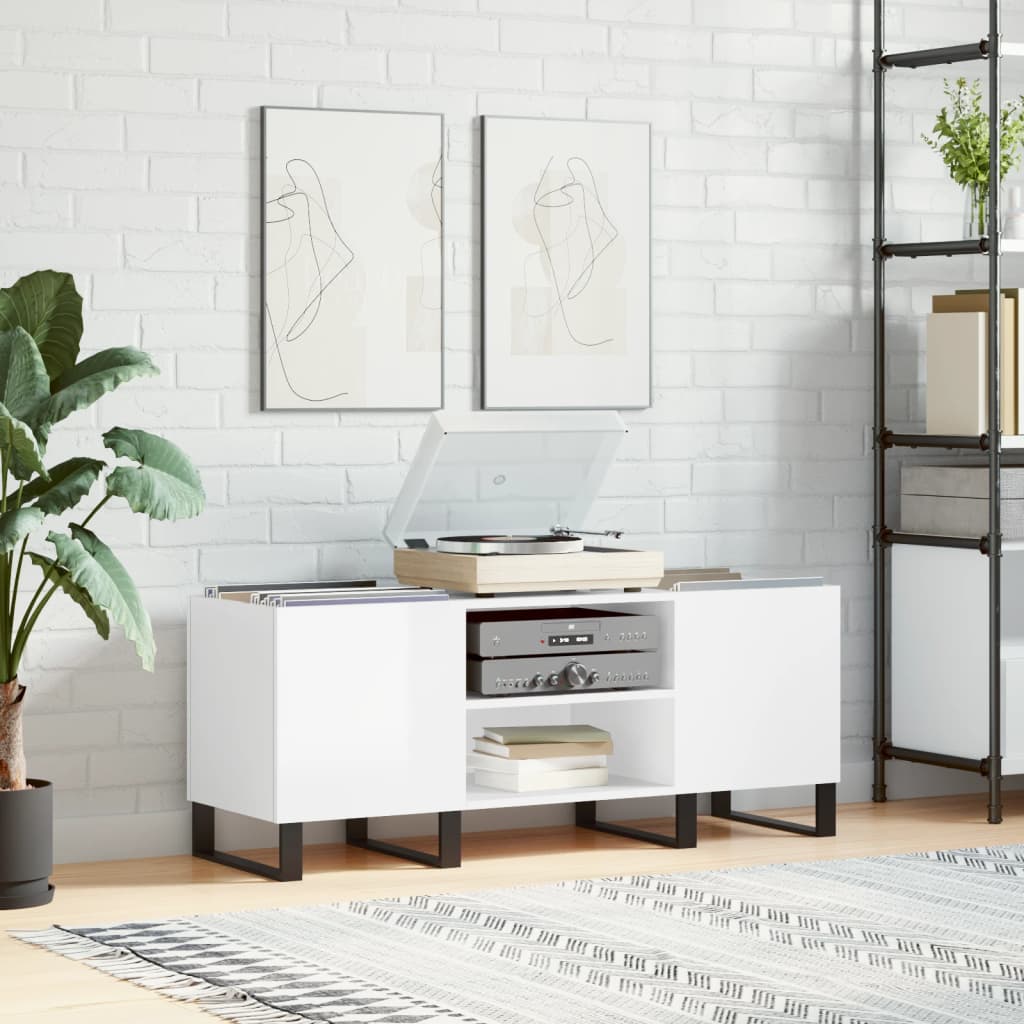 Record Cabinet 121X38X48 Cm Engineered Wood