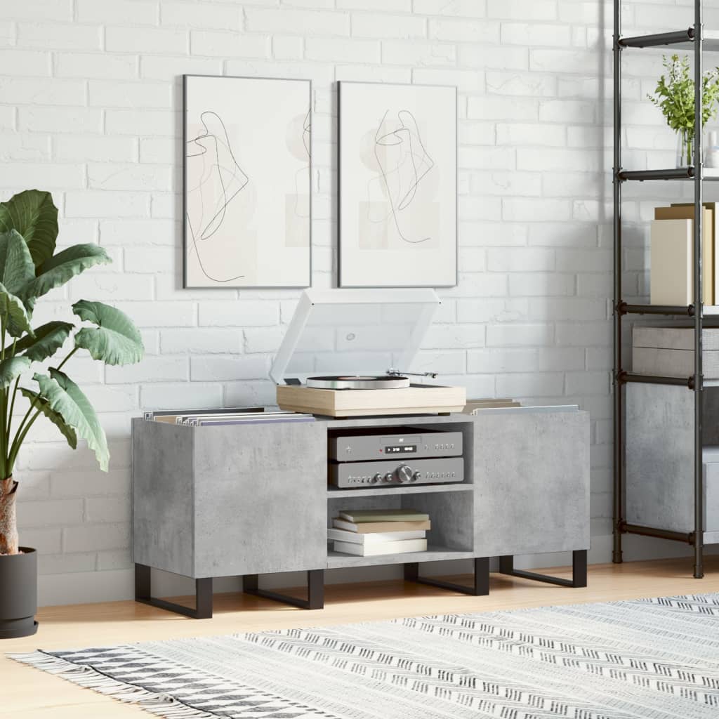 Record Cabinet 121X38X48 Cm Engineered Wood