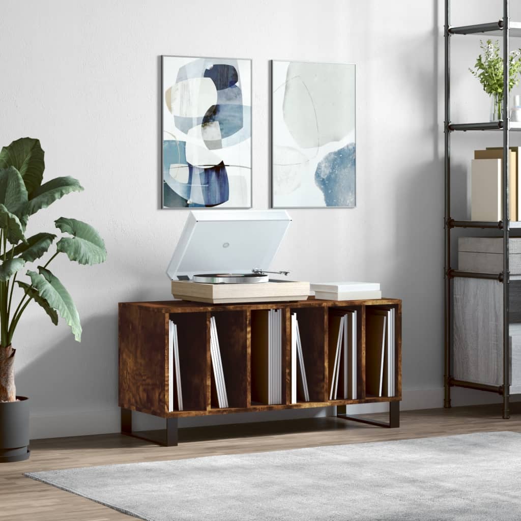Record Cabinet 100 X 38 X 48 Cm Engineered Wood