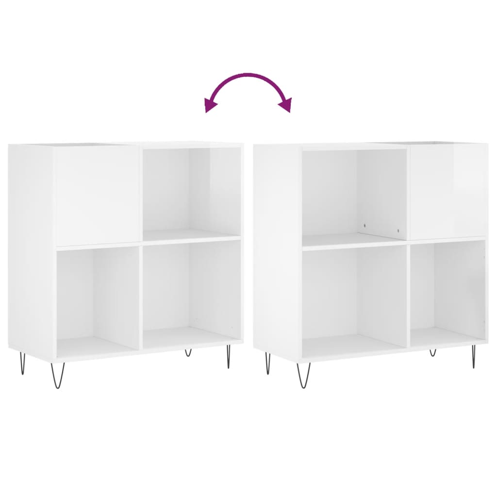 Record Cabinet 84.5X38X89 Cm Engineered Wood