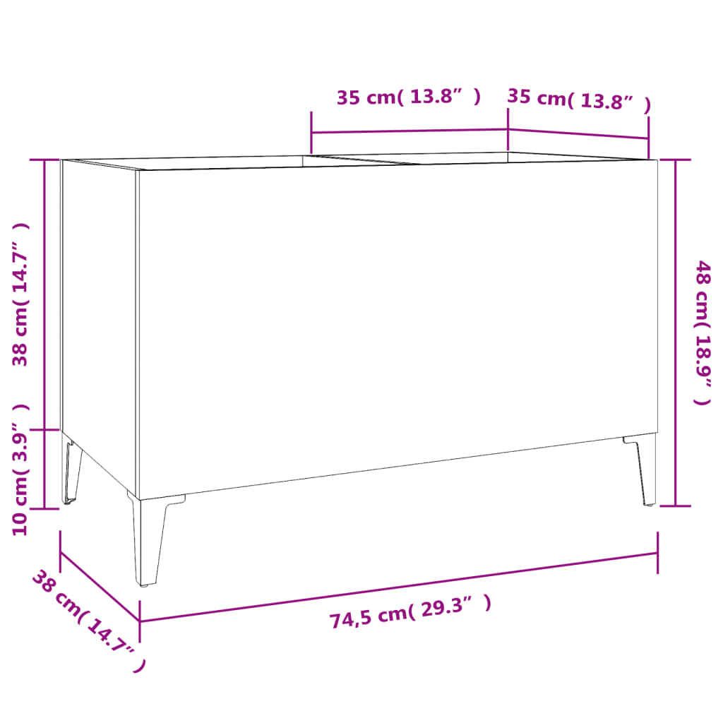Record Cabinet | | Engineered Wood, Metal | Medium | Record Cabinet