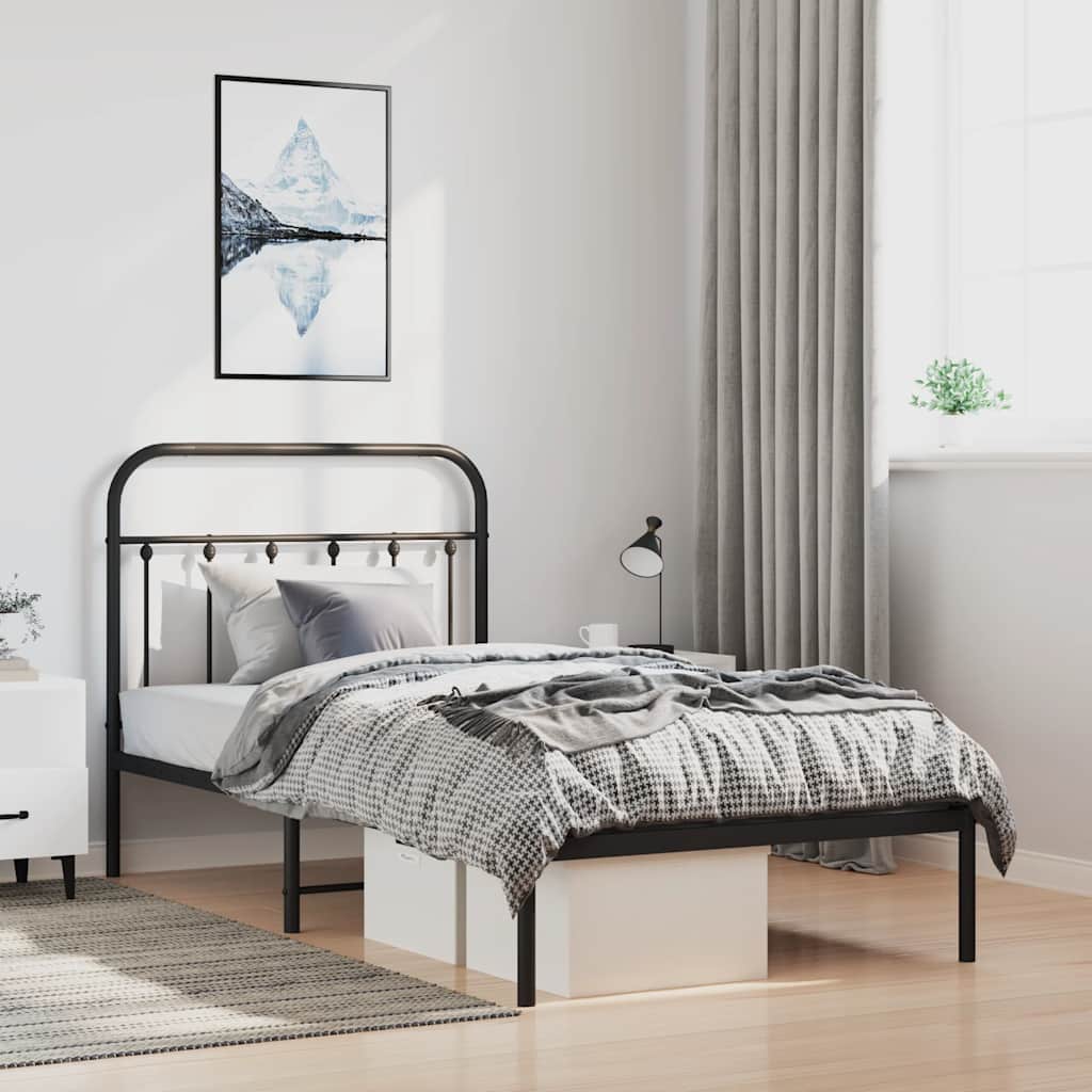 Bed Frame | | Powder-Coated Steel | Single | Storage | Bed Frame