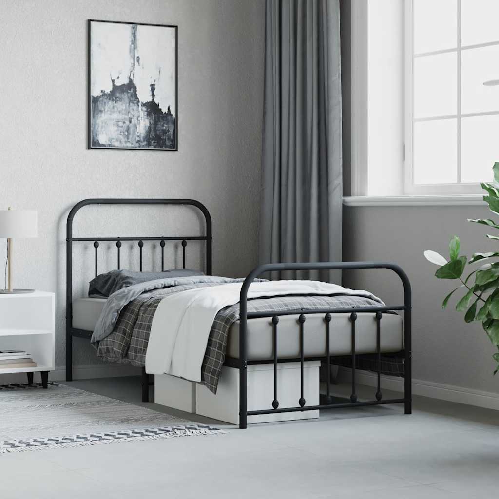 Bed Frame | | Powder-Coated Steel | Single | Storage | Bed Frame