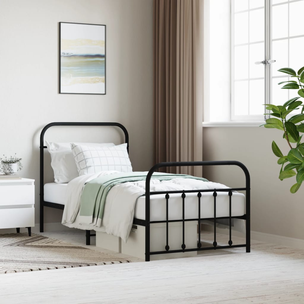 Bed Frame | | Powder-Coated Steel | Single | Storage | Bed Frame