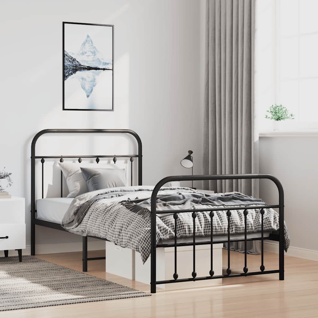 Bed Frame | | Powder-Coated Steel | Single | Storage | Bed Frame