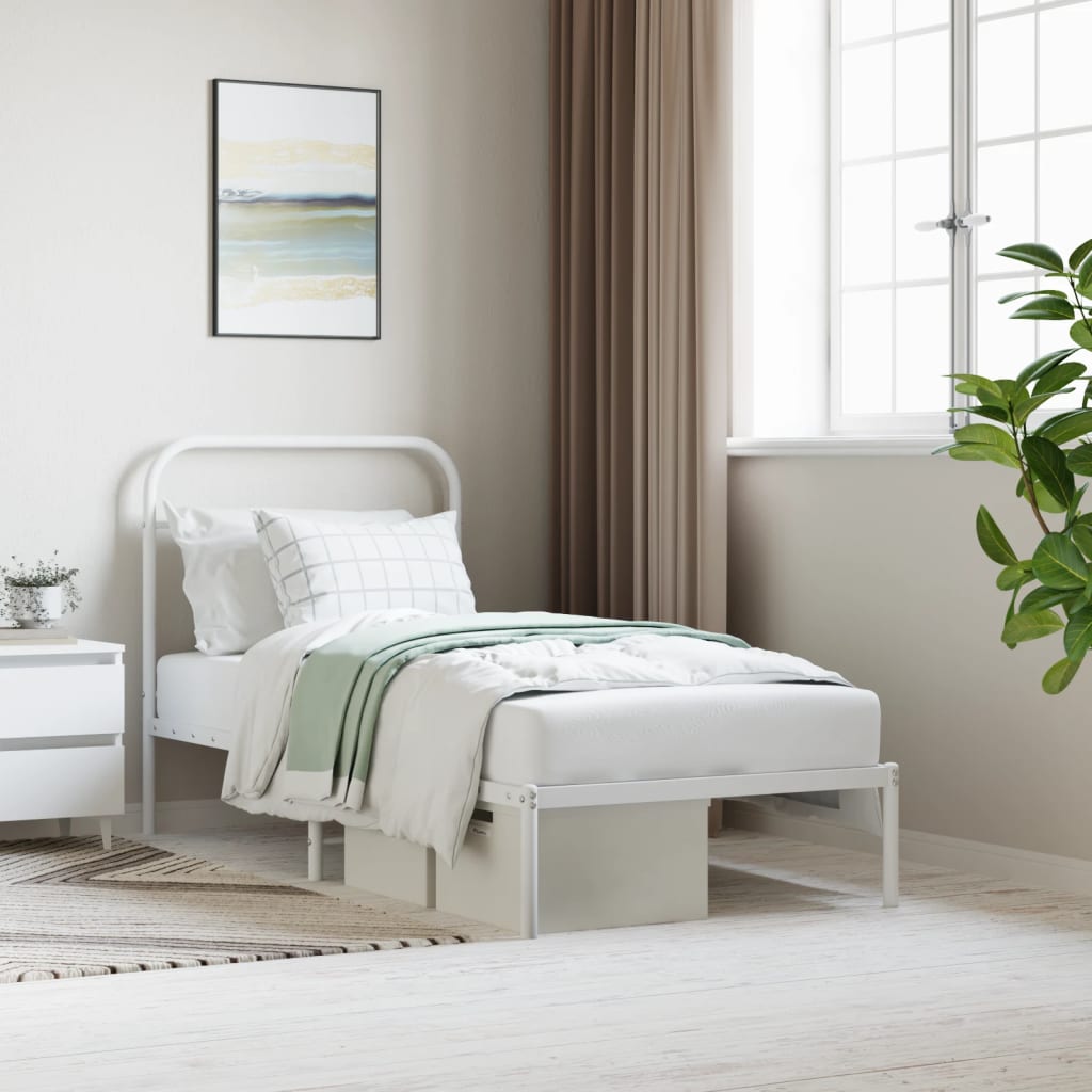 Bed Frame | | Powder-Coated Steel | Single | Storage | Bed Frame