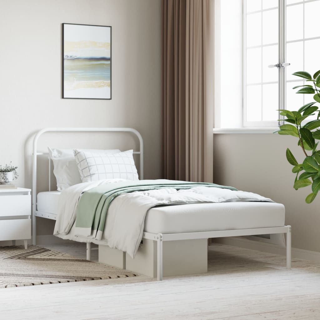 Bed Frame | | Powder-Coated Steel | Single | Storage | Bed Frame