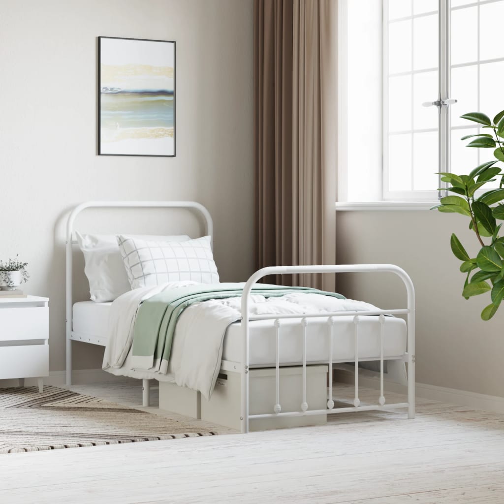 Bed Frame | | Powder-Coated Steel | Single | Storage | Bed Frame