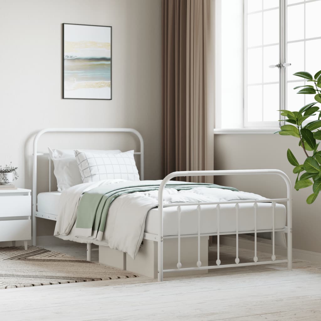 Bed Frame | | Powder-Coated Steel | Single | Storage | Bed Frame
